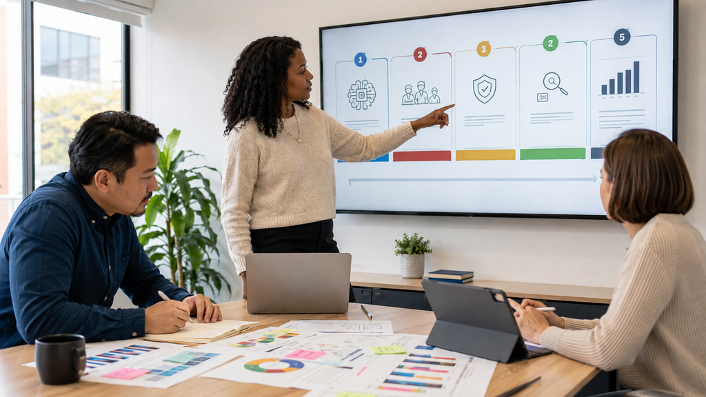 A team building a 5-year plan